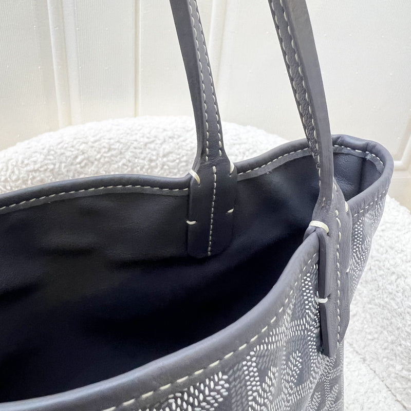 Goyard Mini Anjou in Grey Goyardine Canvas and Leather