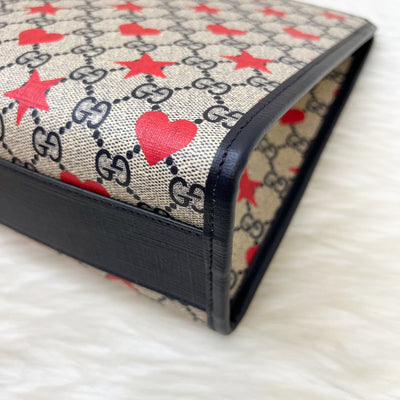 Gucci Children's Printed GG Tote Bag in Beige and Blue Supreme Canvas and GHW (Style Code: 605614)