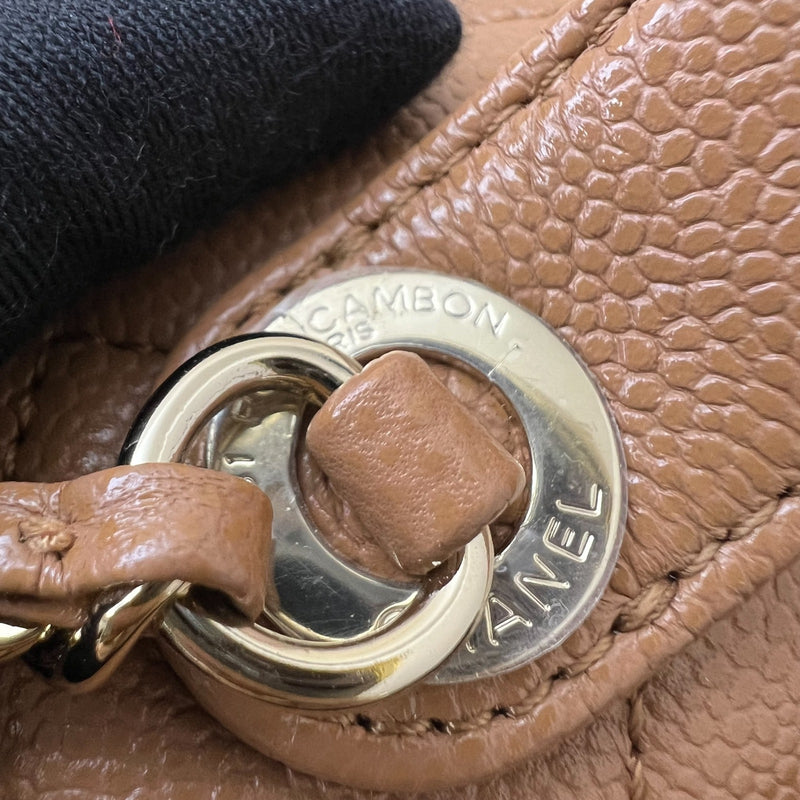 Chanel Small Business Affinity Flap in 21P Caramel Caviar and LGHW (Model: A93749)