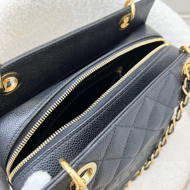 Chanel Petite Timeless Tote PTT in Black Caviar and GHW