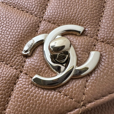 Chanel Small Business Affinity Flap in 21P Caramel Caviar and LGHW (Model: A93749)