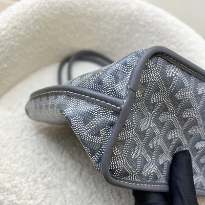Goyard Mini Anjou in Grey Goyardine Canvas and Leather