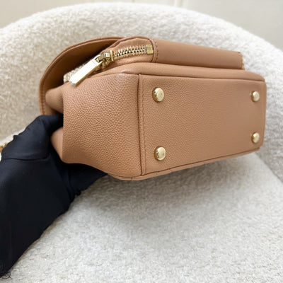 Chanel Small Business Affinity Flap in 21P Caramel Caviar and LGHW (Model: A93749)