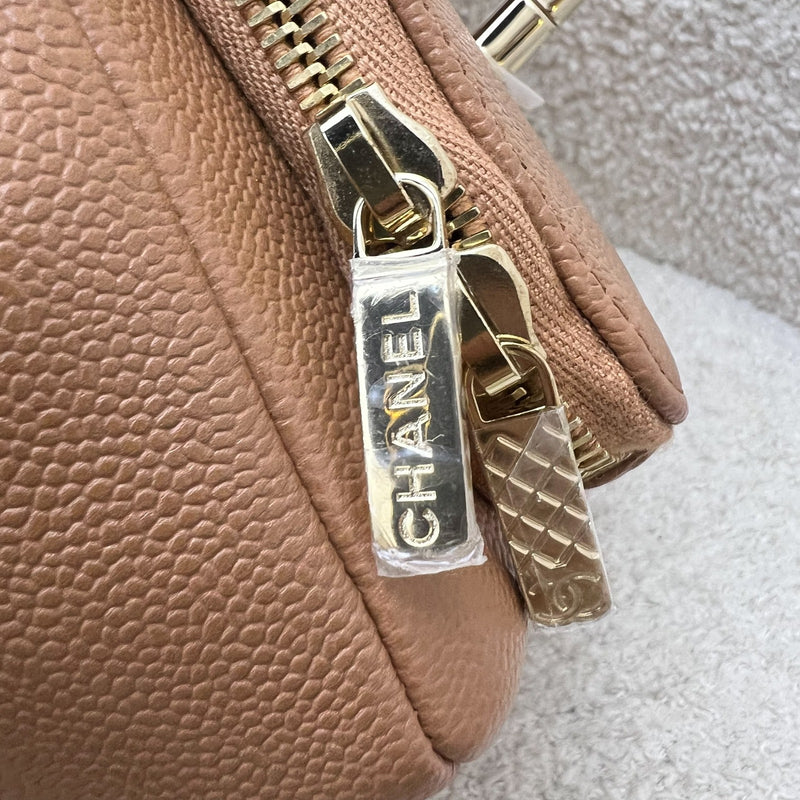 Chanel Small Business Affinity Flap in 21P Caramel Caviar and LGHW (Model: A93749)