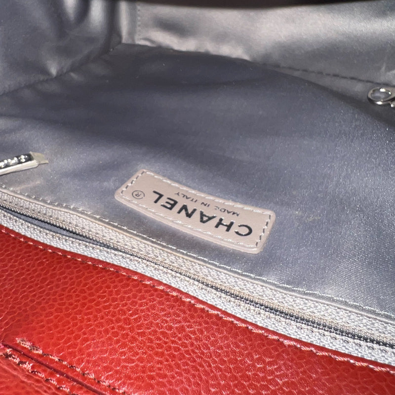 Chanel Petite Shopping Tote PST in Burgundy Red Caviar and SHW