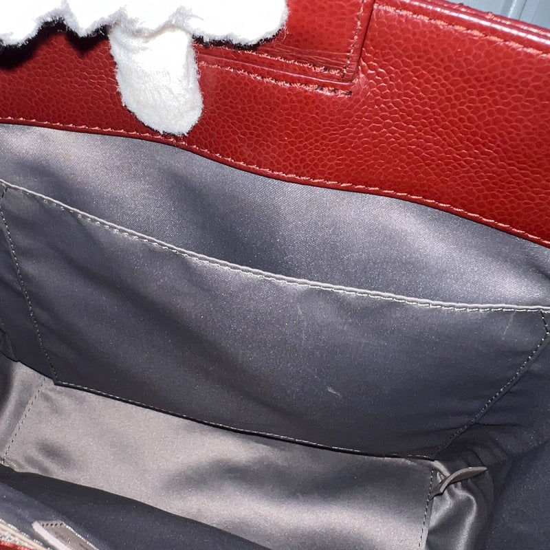 Chanel Petite Shopping Tote PST in Burgundy Red Caviar and SHW