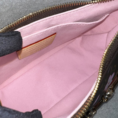 LV Louis Vuitton x Takashi Murakami Cherry Blossom Boulogne PM Bag in Monogram Canvas and GHW (Model: M13265)