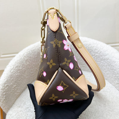 LV Louis Vuitton x Takashi Murakami Cherry Blossom Boulogne PM Bag in Monogram Canvas and GHW (Model: M13265)