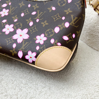 LV Louis Vuitton x Takashi Murakami Cherry Blossom Boulogne PM Bag in Monogram Canvas and GHW (Model: M13265)