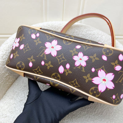 LV Louis Vuitton x Takashi Murakami Cherry Blossom Boulogne PM Bag in Monogram Canvas and GHW (Model: M13265)
