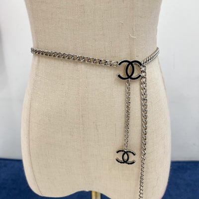 Chanel CC Logo Chain Belt in SHW