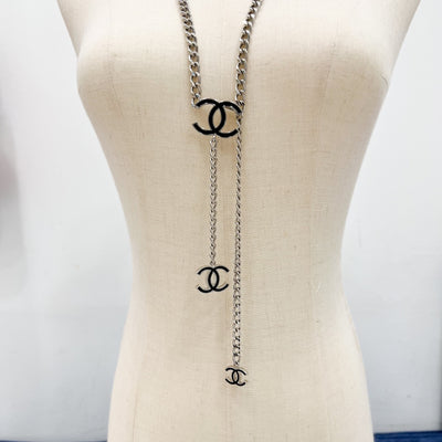 Chanel CC Logo Chain Belt in SHW