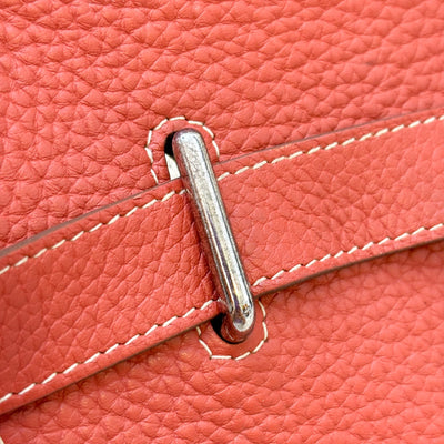 Hermes Jypsiere 31 in Coral / Red Leather and PHW