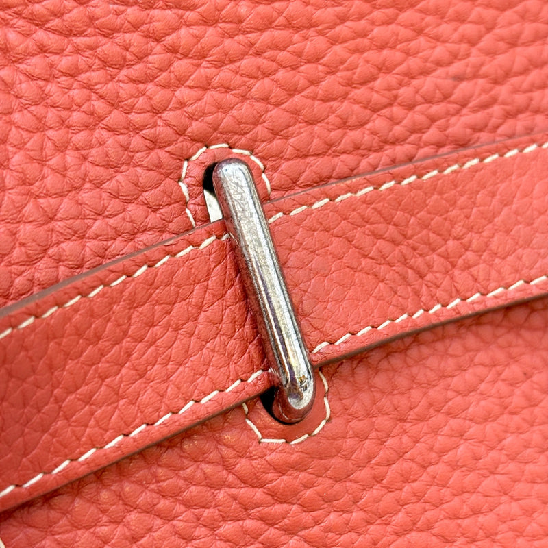 Hermes Jypsiere 31 in Coral / Red Leather and PHW