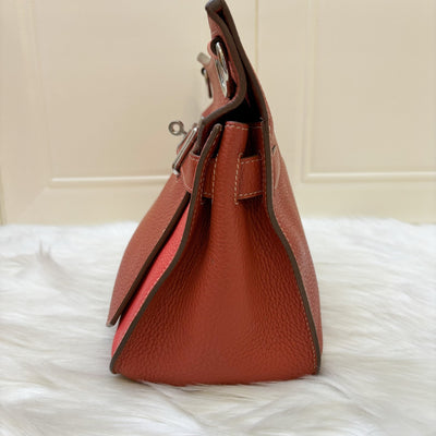 Hermes Jypsiere 31 in Coral / Red Leather and PHW