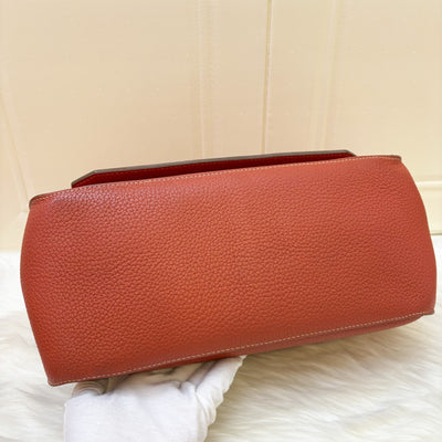 Hermes Jypsiere 31 in Coral / Red Leather and PHW