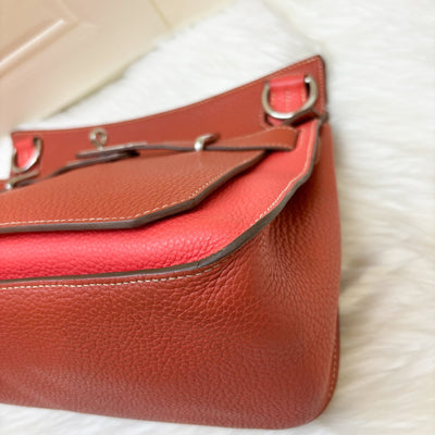 Hermes Jypsiere 31 in Coral / Red Leather and PHW