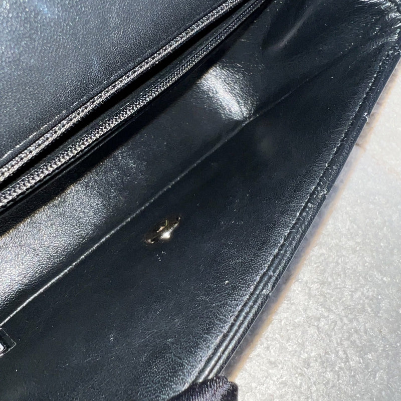 Chanel Classic Mini Rectangle Flap in Black Lambskin and GHW