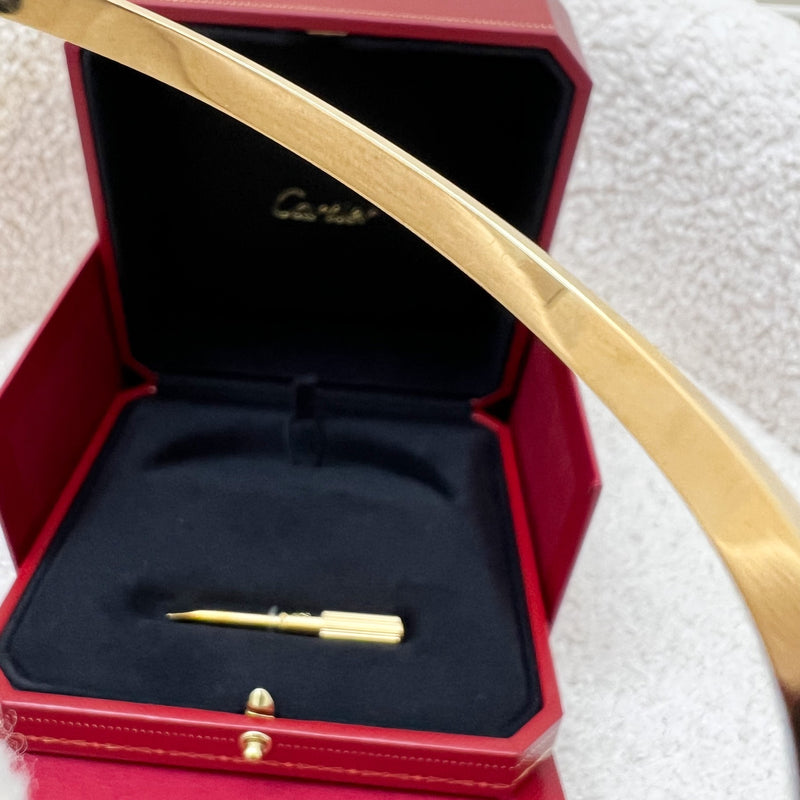 Cartier Love Bracelet Small Model SM in 18K Yellow Gold Sz 18