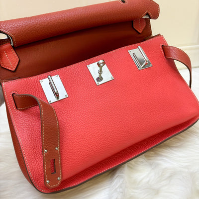 Hermes Jypsiere 31 in Coral / Red Leather and PHW