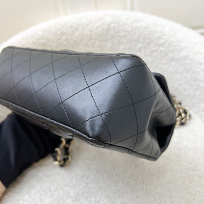 Chanel Classic Mini Rectangle Flap in Black Lambskin and GHW