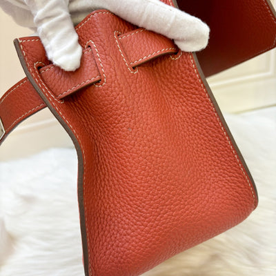 Hermes Jypsiere 31 in Coral / Red Leather and PHW