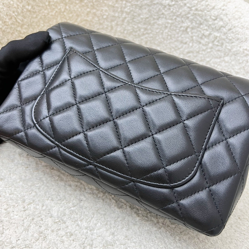 Chanel Classic Mini Rectangle Flap in Black Lambskin and GHW