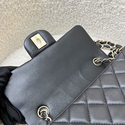 Chanel Classic Mini Rectangle Flap in Black Lambskin and GHW