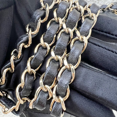 Chanel Classic Mini Rectangle Flap in Black Lambskin and GHW