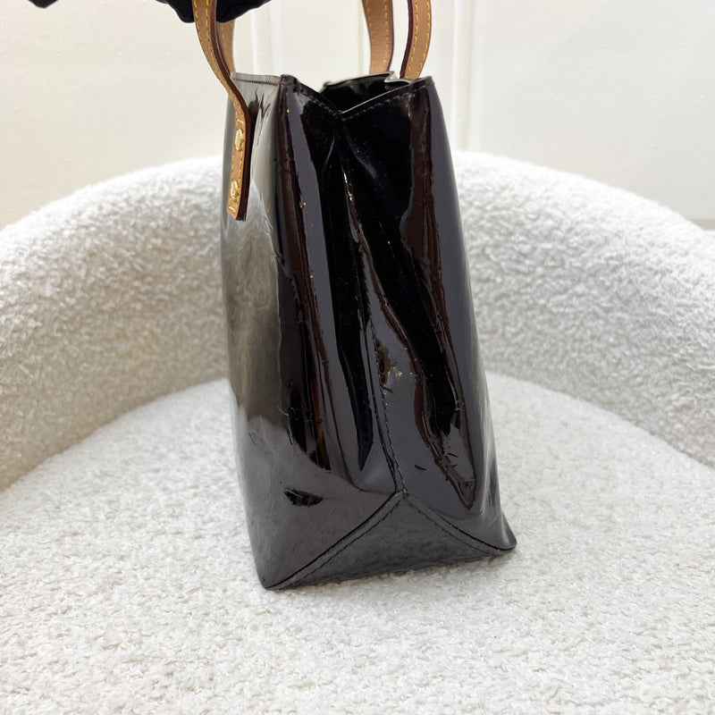 LV Reade PM Tote in Amarante Vernis Patent Leather and GHW