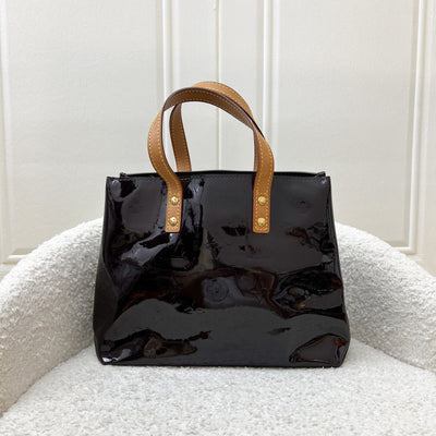 LV Reade PM Tote in Amarante Vernis Patent Leather and GHW