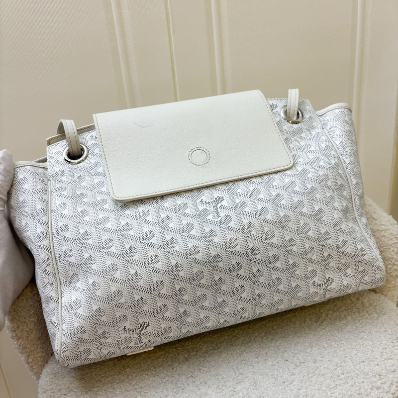 Goyard Rouette Souple PM in Blanc White Signature Canvas