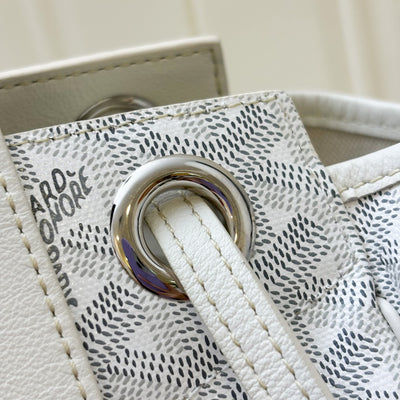 Goyard Rouette Souple PM in Blanc White Signature Canvas