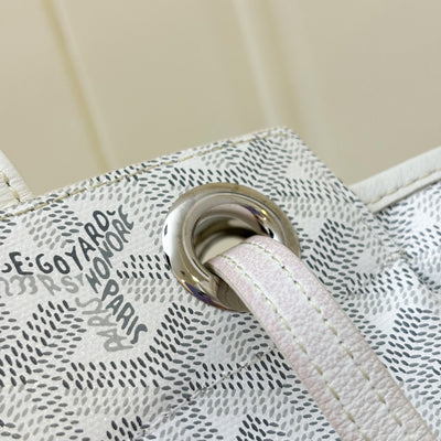 Goyard Rouette Souple PM in Blanc White Signature Canvas