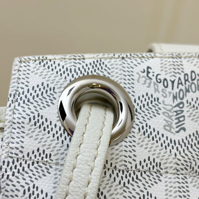 Goyard Rouette Souple PM in Blanc White Signature Canvas