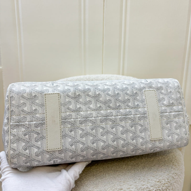 Goyard Rouette Souple PM in Blanc White Signature Canvas