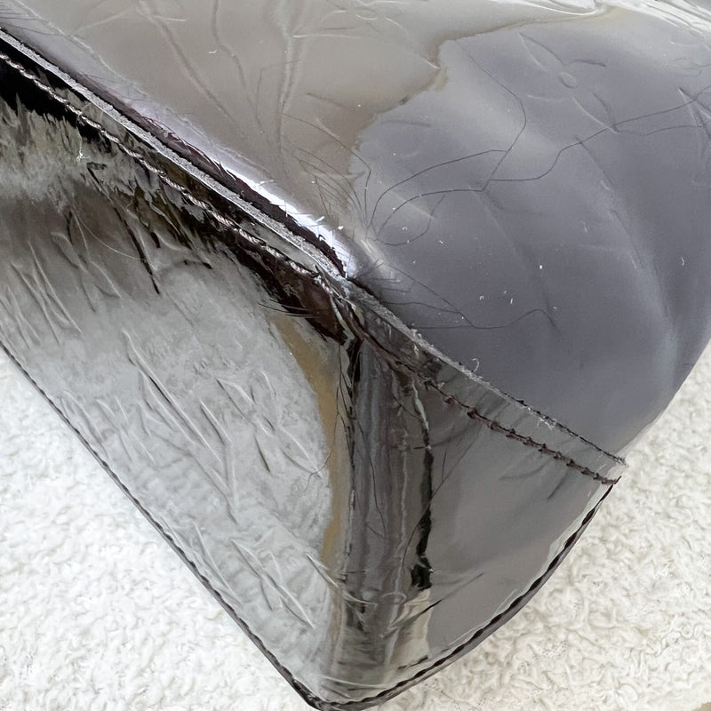 LV Reade PM Tote in Amarante Vernis Patent Leather and GHW