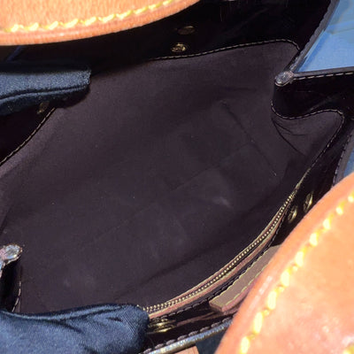 LV Reade PM Tote in Amarante Vernis Patent Leather and GHW