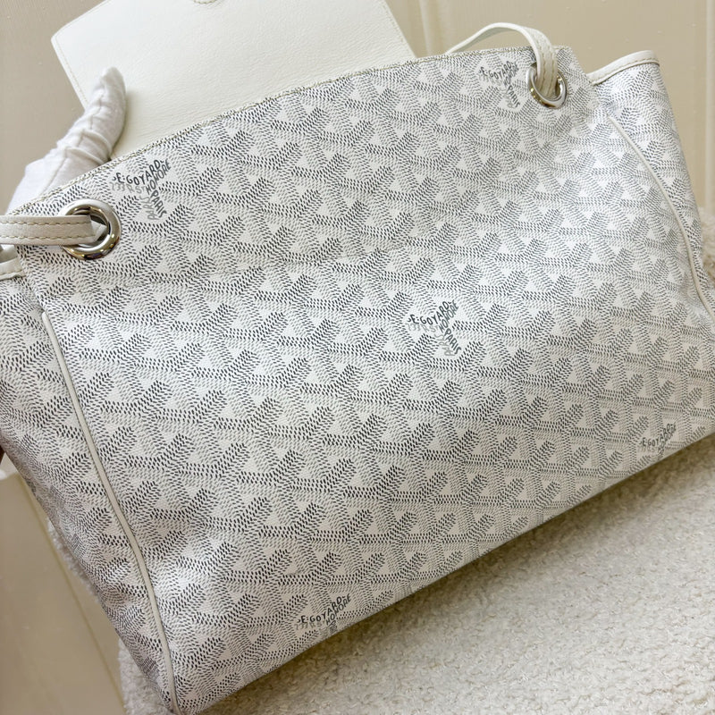 Goyard Rouette Souple PM in Blanc White Signature Canvas