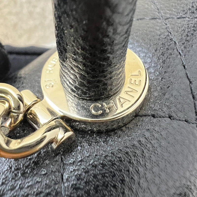 Chanel Micro Coco Handle Flap Bag in Black Caviar and LGHW (AP4244)