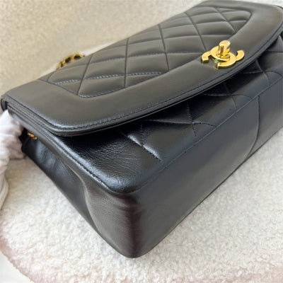 Chanel Vintage Medium Diana Flap in Black Lambskin and 24K GHW