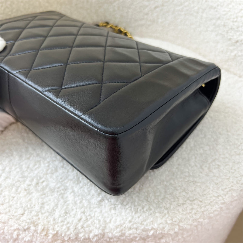 Chanel Vintage Medium Diana Flap in Black Lambskin and 24K GHW