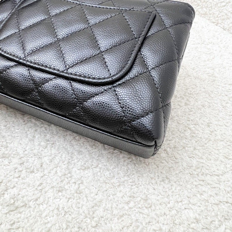 Chanel Micro Coco Handle Flap Bag in Black Caviar and LGHW (AP4244)