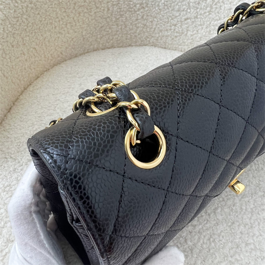 Chanel Sweetheart Crush Mini Rectangular Flap Bag Black Caviar