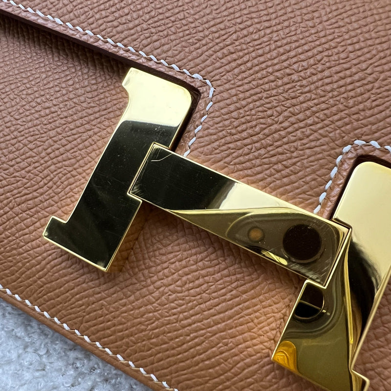 [Like New - Local Set - Apr 2025] Hermes Constance Elan Bag in Gold Epsom Leather and GHW