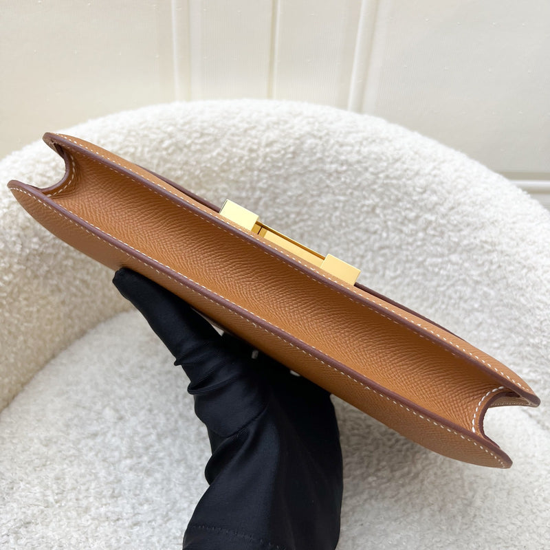 [Like New - Local Set - Apr 2025] Hermes Constance Elan Bag in Gold Epsom Leather and GHW
