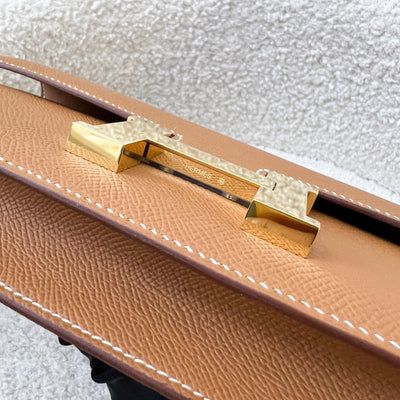 [Like New - Local Set - Apr 2025] Hermes Constance Elan Bag in Gold Epsom Leather and GHW