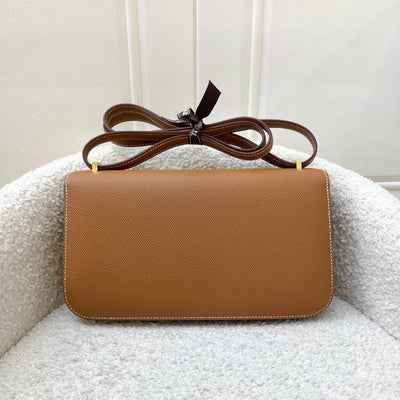 [Like New - Local Set - Apr 2025] Hermes Constance Elan Bag in Gold Epsom Leather and GHW