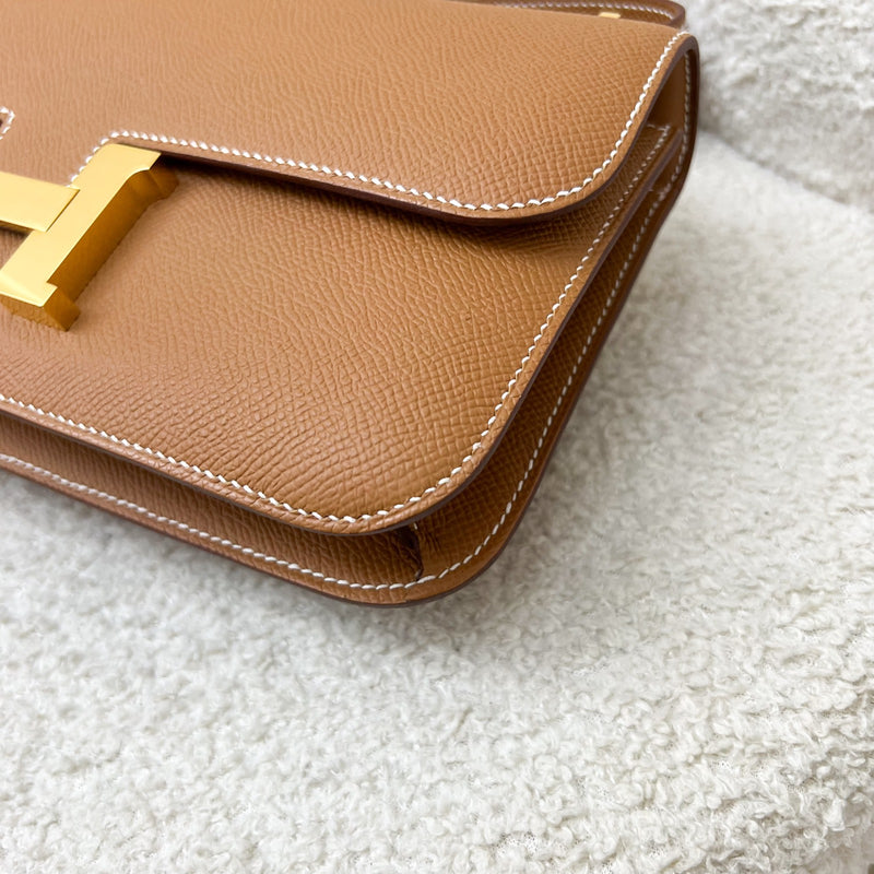 [Like New - Local Set - Apr 2025] Hermes Constance Elan Bag in Gold Epsom Leather and GHW
