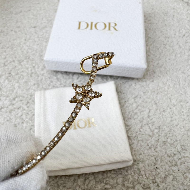 Dior Single Sided Pearls Earring in GHW